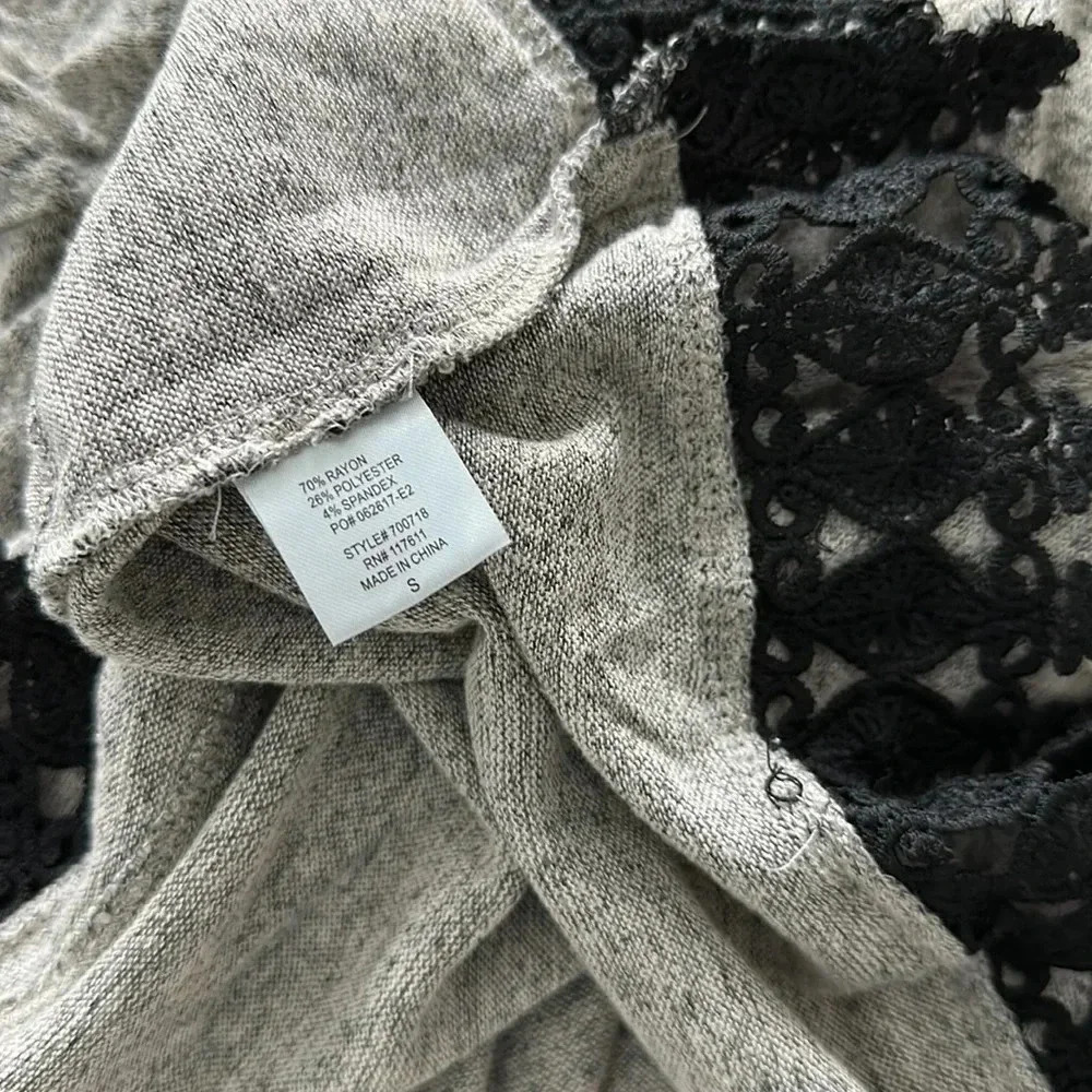 Mosaic & Co Greyish Brown Sweater Sz Sm View 6